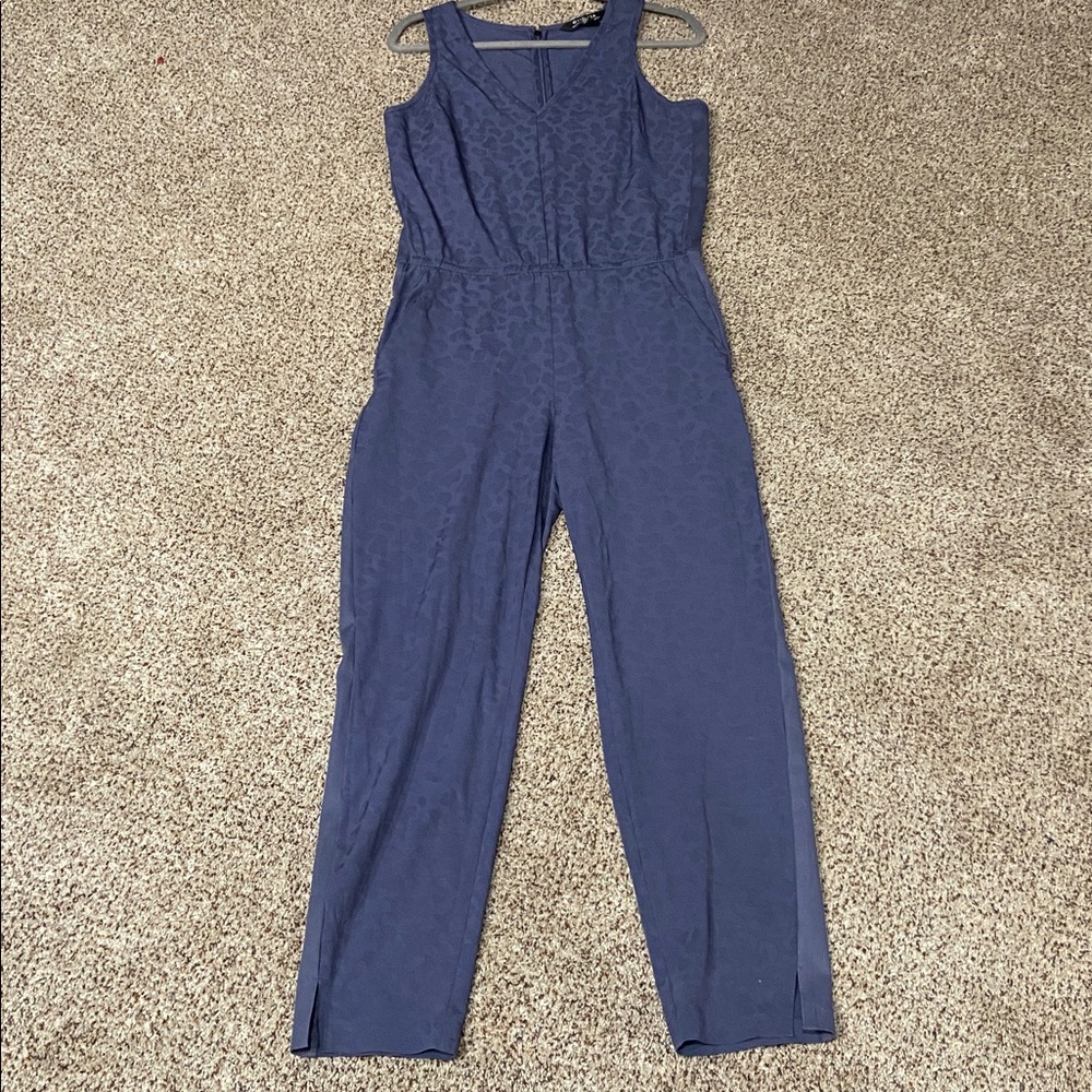 Athleta Navy Sleeveless Jumpsuit